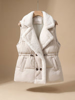 Hannah Faux-Fur Collar Quilted Vest