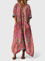 Annika Boho Paisley Print Maxi Dress