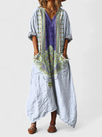 Annika Boho Paisley Print Maxi Dress