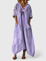 Annika Boho Paisley Print Maxi Dress