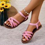 Marlene Boho Gladiator Crossover Sandals