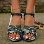 Marlene Boho Gladiator Crossover Sandals