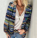 Sophie Colorblock Long Sleeve Knit Cardigan