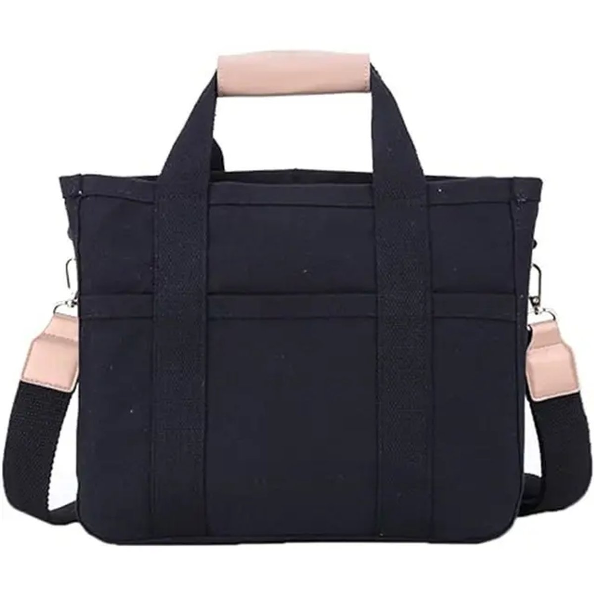 Elfriede Multi-Pocket Canvas Crossbody Tote