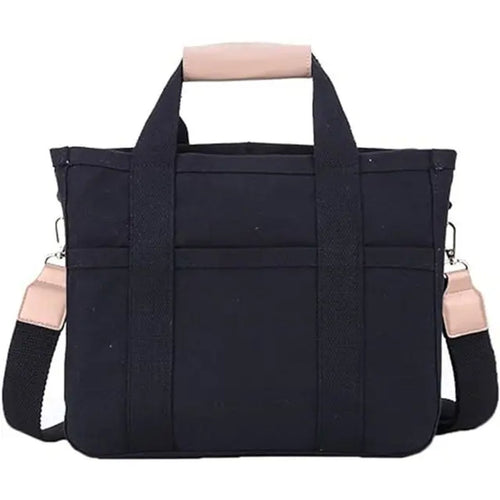 Elfriede Multi-Pocket Canvas Crossbody Tote