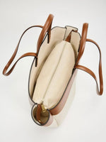 Marie Canvas Tote Bag with Leather Trim