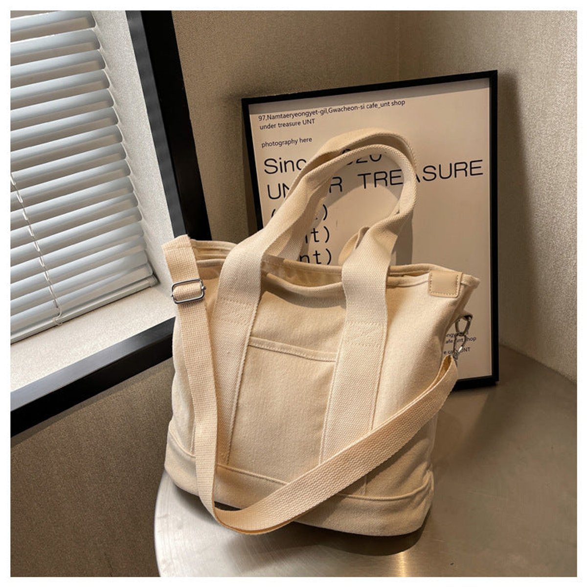 Mia Multifunctional Canvas Shoulder Tote