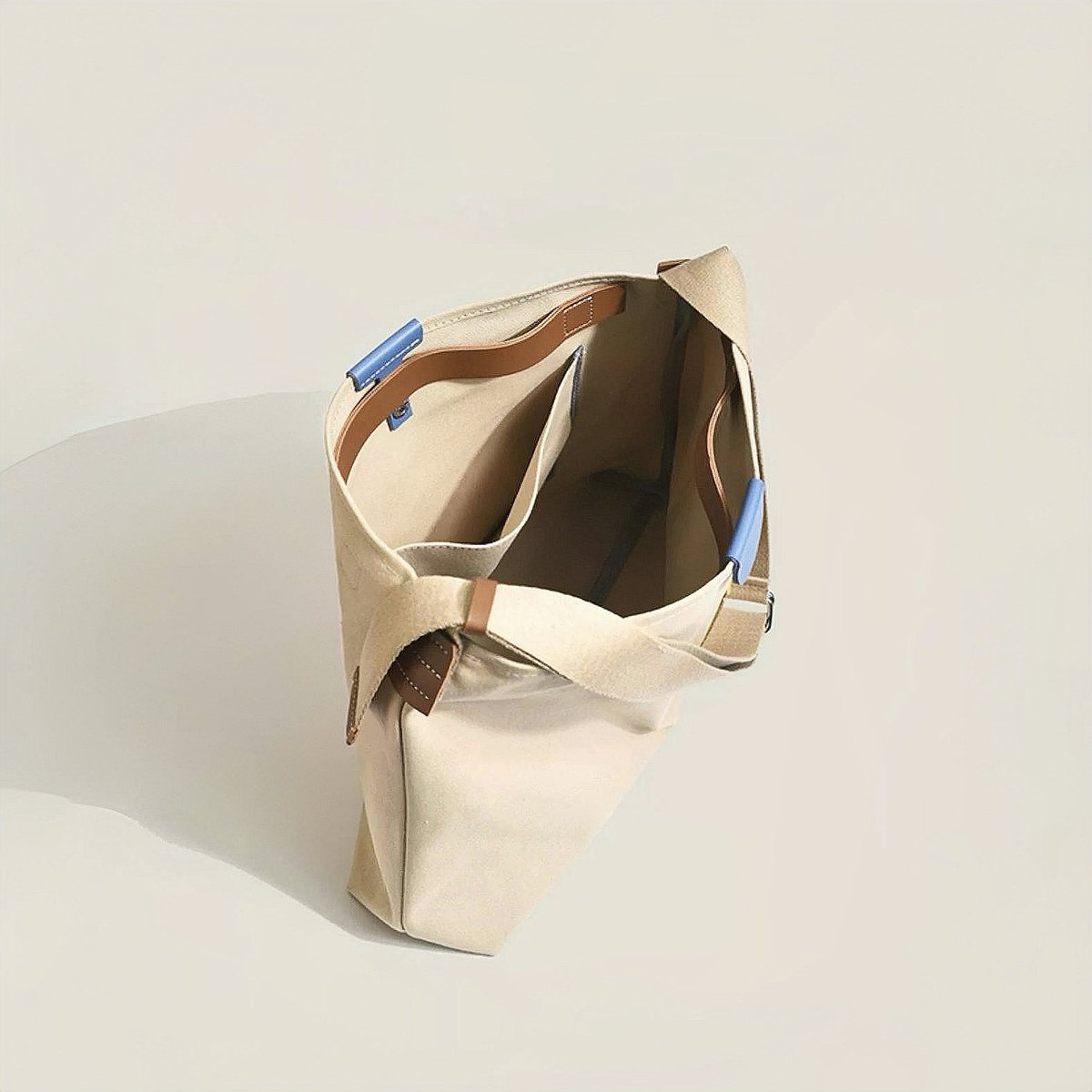 Emilia Color-Block Canvas Tote Bag