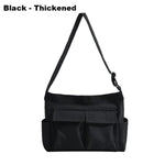 Marie Vintage Canvas Tote Bag with Side Pockets