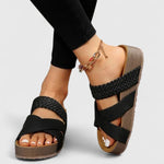 Hannah Orthopedic Platform Cross-Strap Summer Sandals