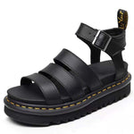 Hannah Platform Strappy Sandals with Buckle Closure