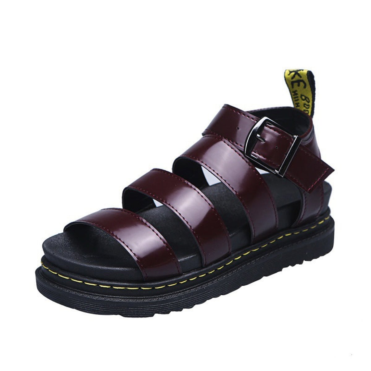 Hannah Platform Strappy Sandals with Buckle Closure