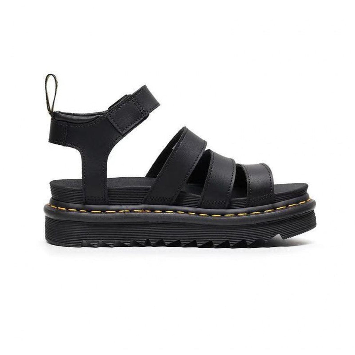Hannah Platform Strappy Sandals with Buckle Closure