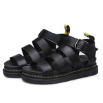 Hannah Platform Strappy Sandals with Buckle Closure
