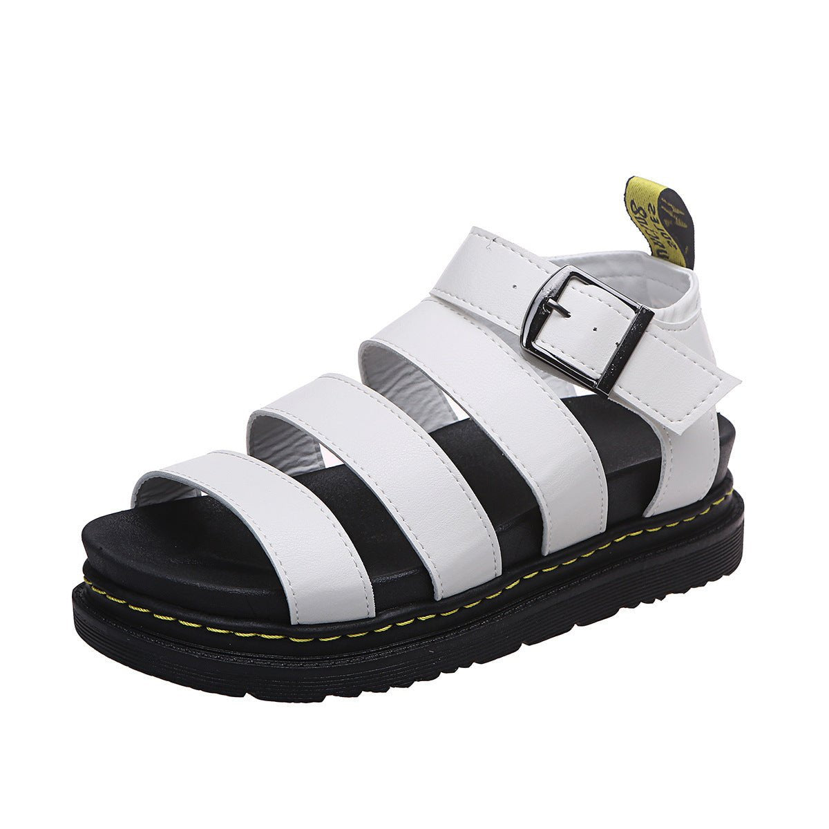 Hannah Platform Strappy Sandals with Buckle Closure