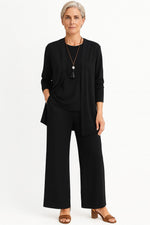 Marlene Three-Piece Longline Cardigan Set