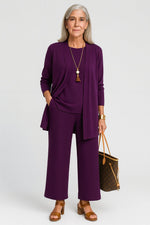 Marlene Three-Piece Longline Cardigan Set