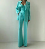 Marlene Three-Piece Mint Blazer Set