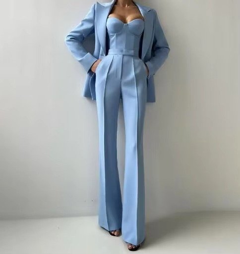 Marlene Three-Piece Mint Blazer Set