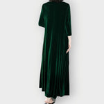 Elisabeth Long-Sleeve Velvet Maxi Dress
