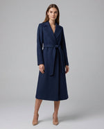 Clara Belted Wool-Blend Trench Coat