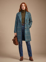 Elfriede Tailored Plaid Winter Coat