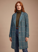Elfriede Tailored Plaid Winter Coat