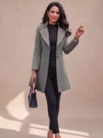 Hannah Tailored Trench Coat with Lapel Collar
