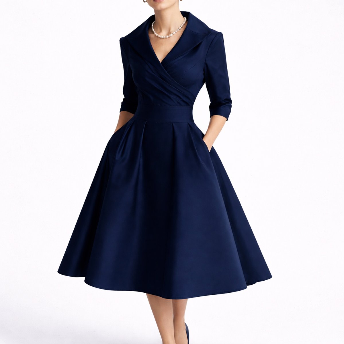 Leonie A-Line Midi Wedding Guest Dress
