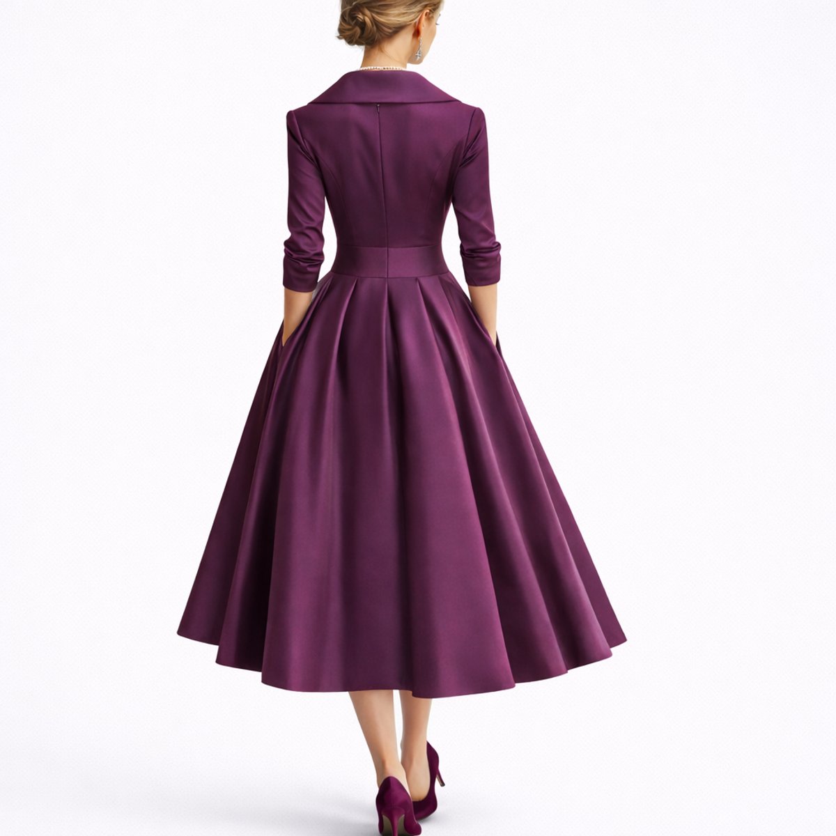 Leonie A-Line Midi Wedding Guest Dress