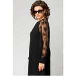 Lena Lace-Sleeve A-Line Knee-Length Formal Dress