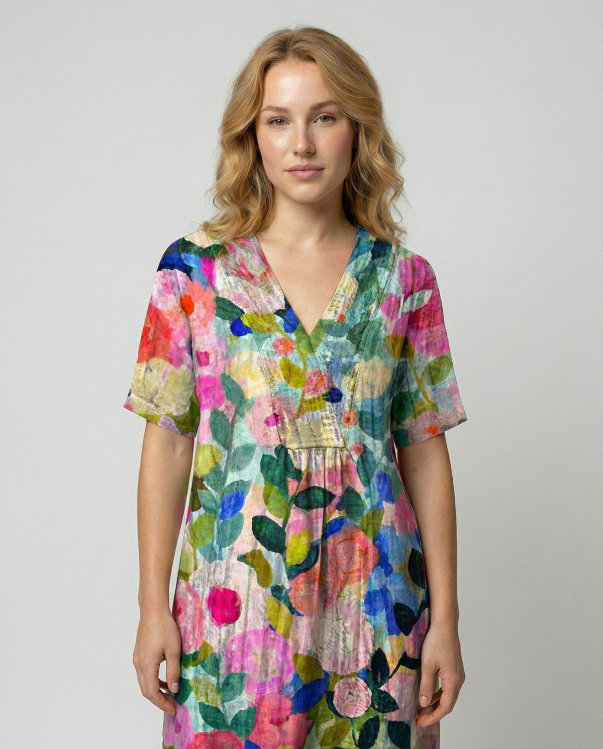 Hannah Relaxed Linen Midi Dress