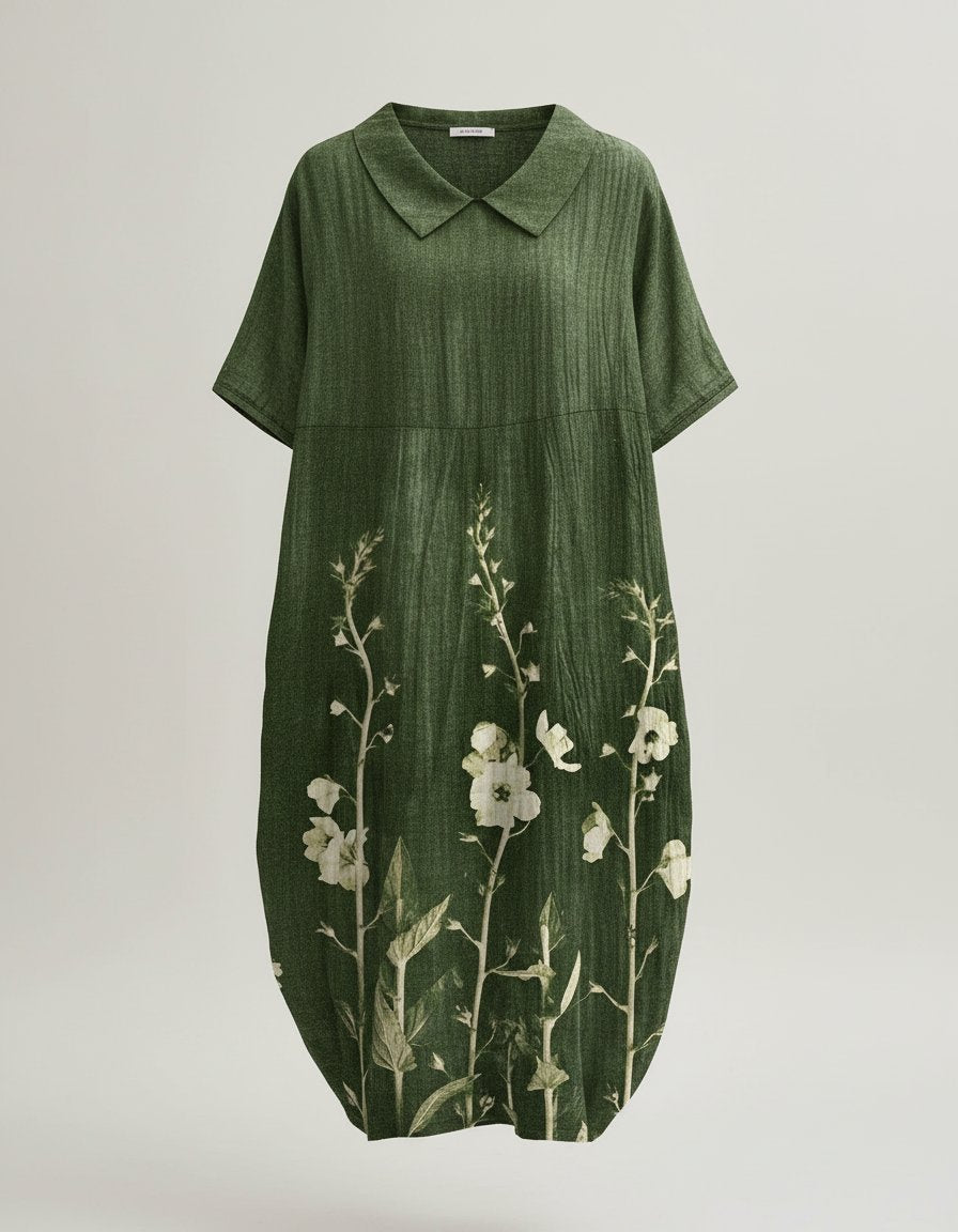 Hannah Relaxed Linen Midi Dress