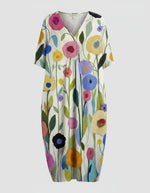Hannah Relaxed Linen Midi Dress