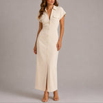 Sophie Fitted Maxi Shirt Dress