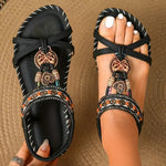 Amelie Beaded Boho Strap Sandals
