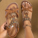 Amelie Beaded Boho Strap Sandals