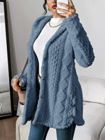 Annika Fluffy Hooded Cardigan