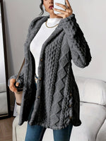 Annika Fluffy Hooded Cardigan