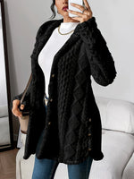 Annika Fluffy Hooded Cardigan
