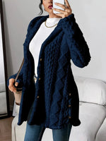 Annika Fluffy Hooded Cardigan