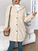 Annika Fluffy Hooded Cardigan