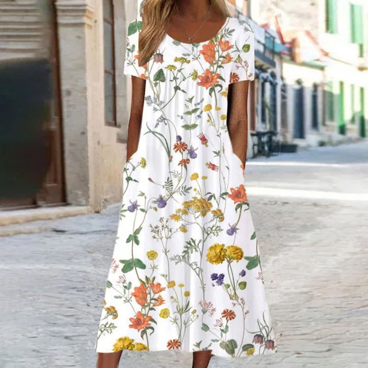 Leonie Floral Midi Summer Dress