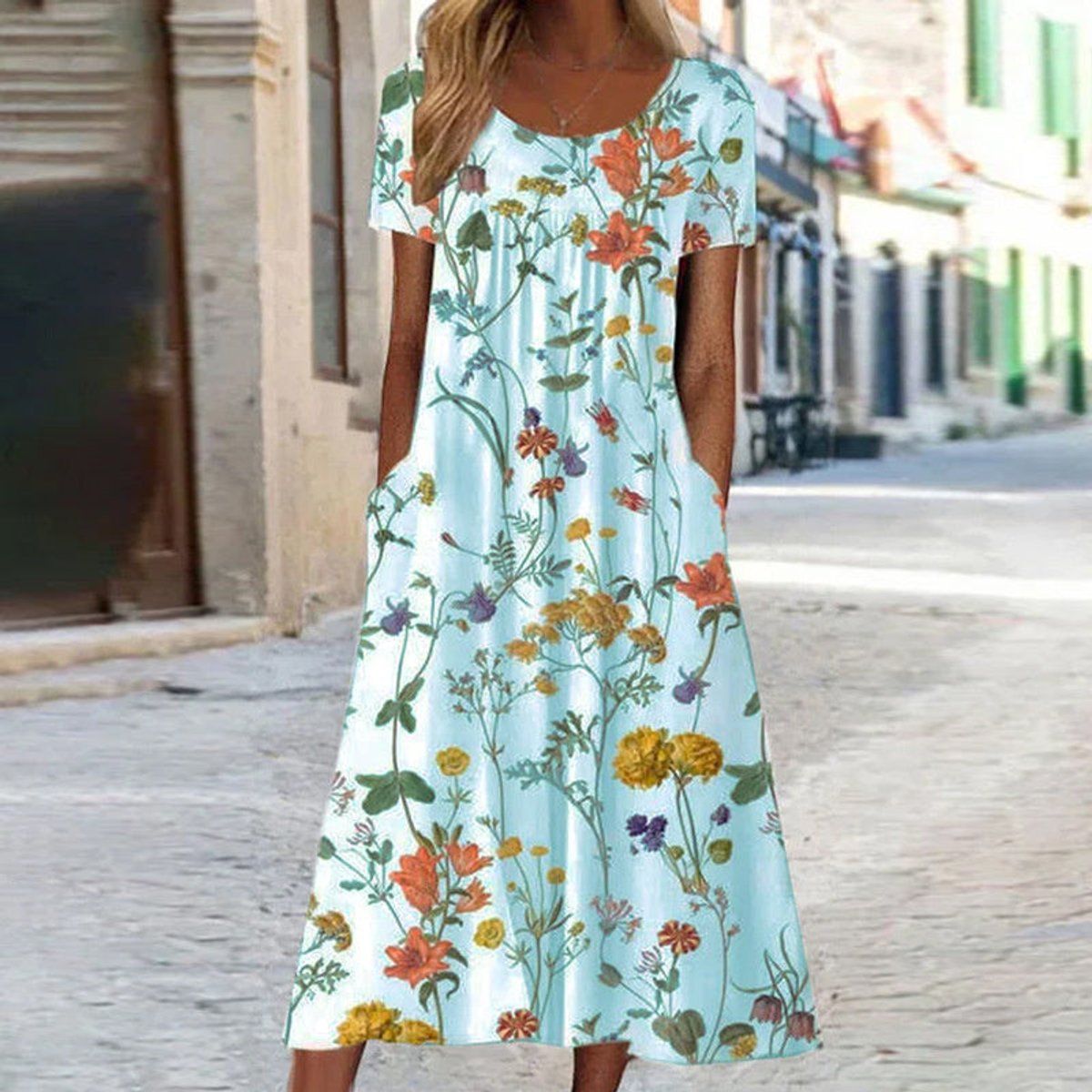 Leonie Floral Midi Summer Dress