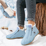 Frieda Lined Winter Ankle Boots with Side Zip