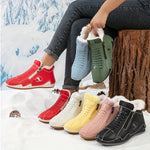 Frieda Lined Winter Ankle Boots with Side Zip
