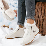 Frieda Lined Winter Ankle Boots with Side Zip