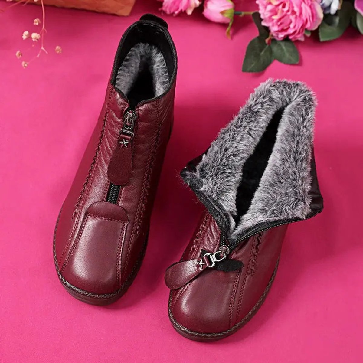 Frieda Lined Non-Slip Zip Ankle Boots