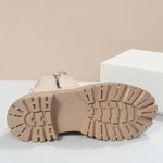 Greta Lined Suede Slip-On Platform Boots
