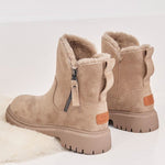 Greta Lined Suede Slip-On Platform Boots